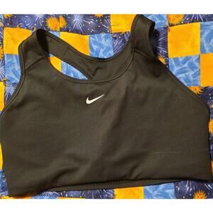 NIKE SWOOSH WOMENS DRI-FIT PADDED SPORTS BRA BLACK XL